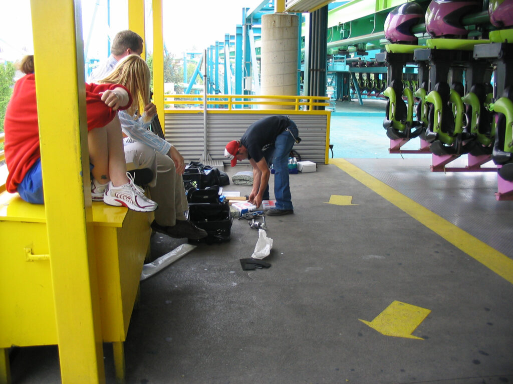 Film Crew on Raptor Platform