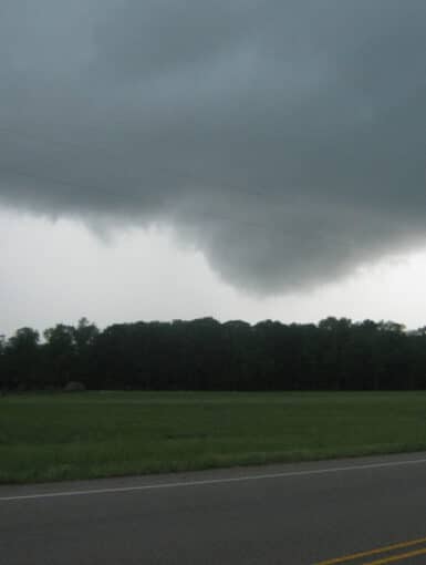 Rotating Wall Cloud in Arkansas