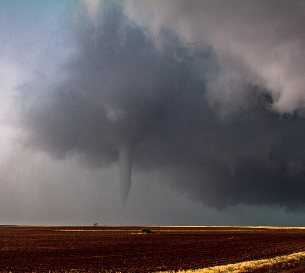 Fall Tornado near Wakita, OK on September 17, 2011