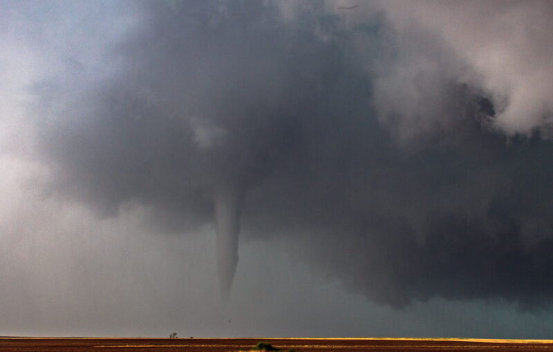 Fall Tornado near Wakita, OK on September 17, 2011