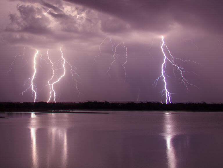 Lightning over Fort Cobb Lake