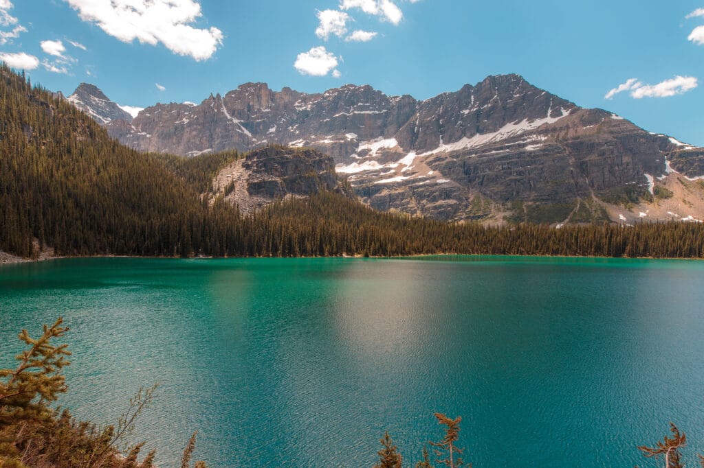 On the east side of Lake O'Hara looking west. Yoho National Park, Field, BC, Canada