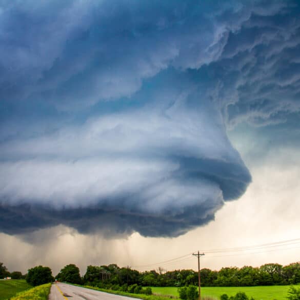 Supercell Structure Near Dublin, TX on April 26, 2015