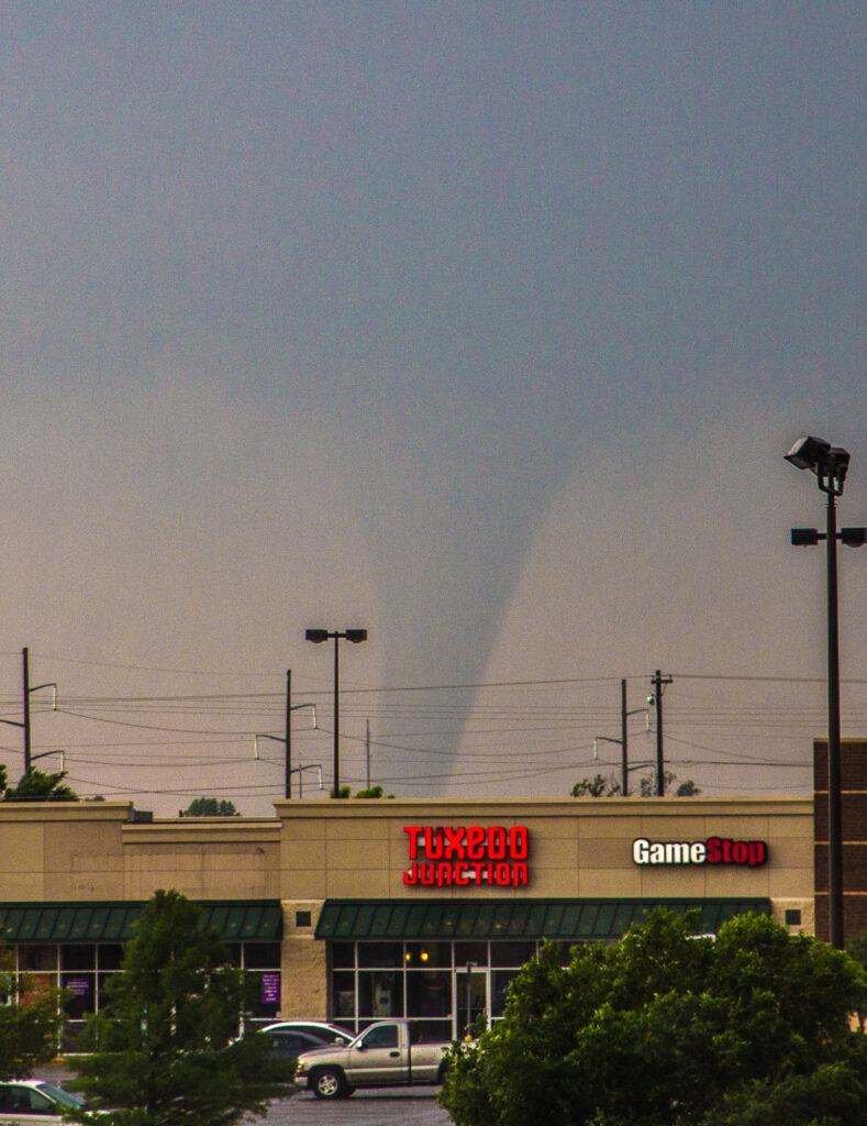 Moore, OK tornado after it first formed