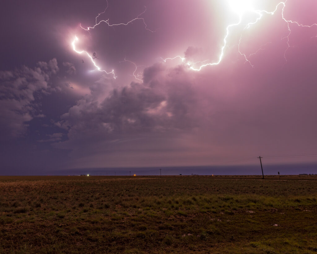 Lightning from a Texas Storm