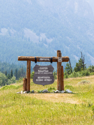 Beartooth Scenic Byway Sign