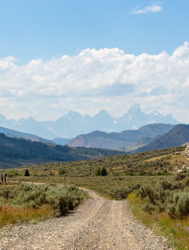 Tetons from Gres Ventre Road